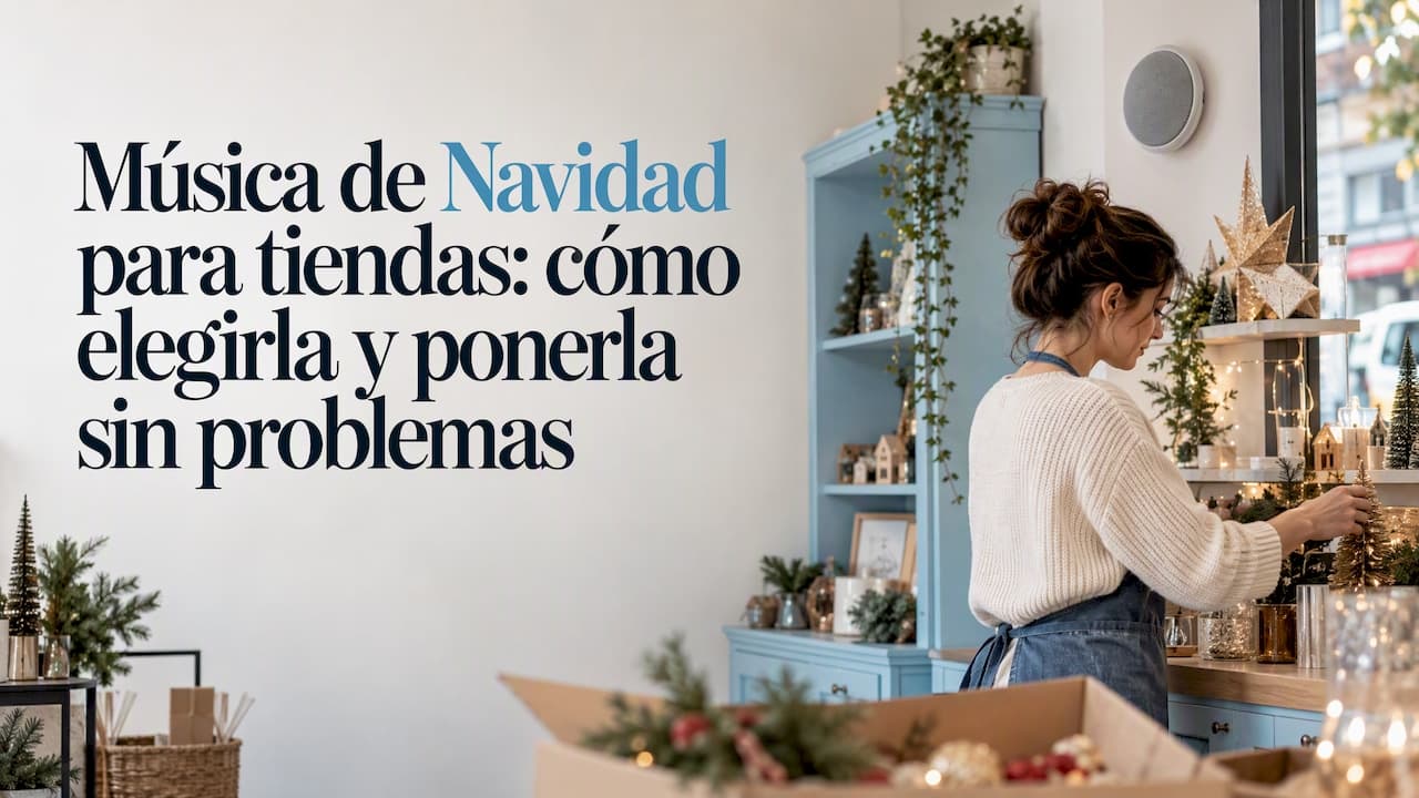 Música de Navidad para tiendas: cómo elegirla y ponerla sin problemas