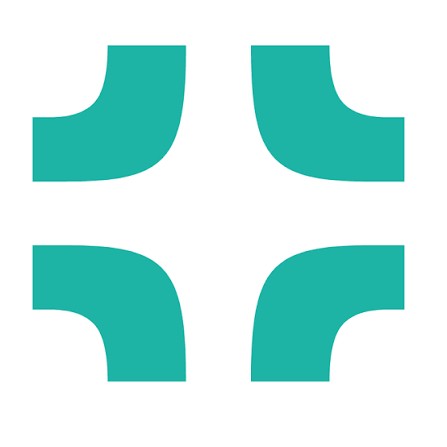 Farmacia cliente — logotipo de cruz turquesa