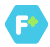 Farmacia cliente — logotipo F+